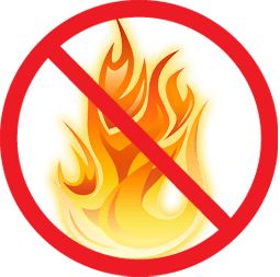 No flames icon