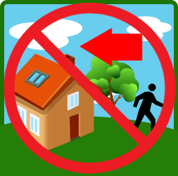 Leave house icon